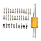 Maxbell Air Conditioning Valve Core Kit Metal Repair Replaces Component Remover Tool Style B