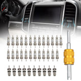 Maxbell Air Conditioning Valve Core Kit Metal Repair Replaces Component Remover Tool Style B
