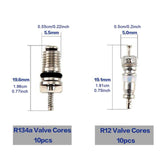 Maxbell Air Conditioning Valve Core Kit Metal Repair Replaces Component Remover Tool Style B