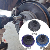 Maxbell 6Pcs Brake Hub Cleaning Discs Brake Drum, Rotor, Studs Rust Removal Black