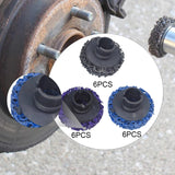 Maxbell 6Pcs Brake Hub Cleaning Discs Brake Drum, Rotor, Studs Rust Removal Black