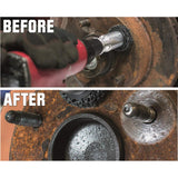 Maxbell 6Pcs Brake Hub Cleaning Discs Brake Drum, Rotor, Studs Rust Removal Black