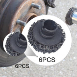 Maxbell 6Pcs Brake Hub Cleaning Discs Brake Drum, Rotor, Studs Rust Removal Black