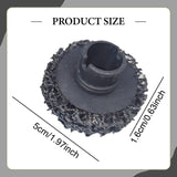 Maxbell 6Pcs Brake Hub Cleaning Discs Brake Drum, Rotor, Studs Rust Removal Black