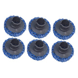 Maxbell 6Pcs Brake Hub Cleaning Discs Brake Drum, Rotor, Studs Rust Removal Blue