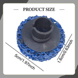 Maxbell 6Pcs Brake Hub Cleaning Discs Brake Drum, Rotor, Studs Rust Removal Blue