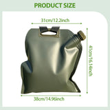 Maxbell Soft Oil Bag Bladder Leakproof Folding Easy to Carry Soft Fuel Container Bag 5L
