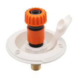 Maxbell RV City Water Inlet with Check Valve Replace Parts for Motorhomes Boats White