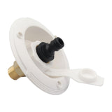 Maxbell RV City Water Inlet with Check Valve Replace Parts for Motorhomes Boats White