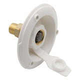 Maxbell RV City Water Inlet with Check Valve Replace Parts for Motorhomes Boats White