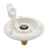 Maxbell RV City Water Inlet with Check Valve Replace Parts for Motorhomes Boats White