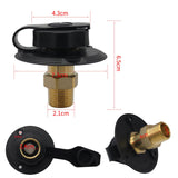 Maxbell RV City Water Inlet Connection Fittings Convenient Reliable with Check Valve Black