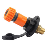 Maxbell RV City Water Inlet Connection Fittings Convenient Reliable with Check Valve Black