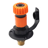 Maxbell RV City Water Inlet Connection Fittings Convenient Reliable with Check Valve Black