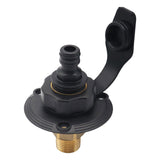 Maxbell RV City Water Inlet Connection Fittings Convenient Reliable with Check Valve Black