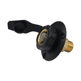 Maxbell RV City Water Inlet Connection Fittings Convenient Reliable with Check Valve Black