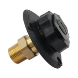Maxbell RV City Water Inlet Connection Fittings Convenient Reliable with Check Valve Black