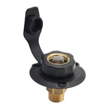 Maxbell RV City Water Inlet Connection Fittings Convenient Reliable with Check Valve Black