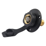 Maxbell RV City Water Inlet Connection Fittings Convenient Reliable with Check Valve Black