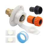 Maxbell RV City Water Inlet Connection Fittings Convenient Reliable with Check Valve White