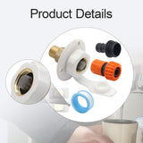 Maxbell RV City Water Inlet Connection Fittings Convenient Reliable with Check Valve White