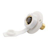 Maxbell RV City Water Inlet Connection Fittings Convenient Reliable with Check Valve White