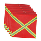 Maxbell 6x Truck Safety Flags 18'' x 18'' Accessories High Visibility Warning Signs