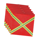 Maxbell 6x Truck Safety Flags 18'' x 18'' Accessories High Visibility Warning Signs