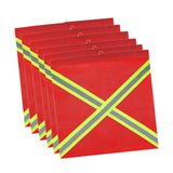 Maxbell 6x Truck Safety Flags 18'' x 18'' Accessories High Visibility Warning Signs