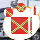 Maxbell 6x Truck Safety Flags 18'' x 18'' Accessories High Visibility Warning Signs