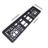 Maxbell 2 Pieces EU License Plate Frame High Performance Easy to Install Accessories