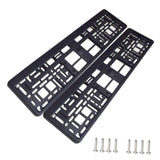 Maxbell 2 Pieces EU License Plate Frame High Performance Easy to Install Accessories