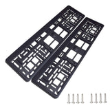 Maxbell 2 Pieces EU License Plate Frame High Performance Easy to Install Accessories