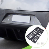 Maxbell 2 Pieces EU License Plate Frame High Performance Easy to Install Accessories