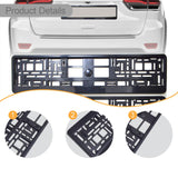 Maxbell 2 Pieces EU License Plate Frame High Performance Easy to Install Accessories