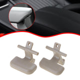 Maxbell 2 Pieces Center Console Armrest Upper Latch Replaces for Hyundai Sonata Beige