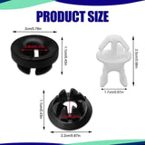 Maxbell 3Pcs Hood Rod Grommet Clips 91604-sd2-013 for