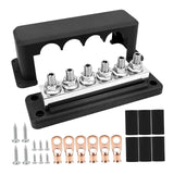 Maxbell Power Distribution Block High Current Bus Bar for Automotive Car Marine black