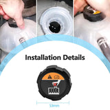 Maxbell Radiator Coolant Reservoir Tank Cap Black Attachment 25330D3000 for Kia