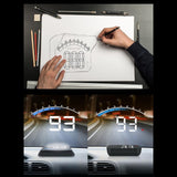 Maxbell Car HUD Display Lightweight with MPH, Speed/RPM/Voltage Warning Large Screen