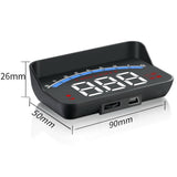Maxbell Car HUD Display Lightweight with MPH, Speed/RPM/Voltage Warning Large Screen