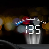 Maxbell Car HUD Display Lightweight with MPH, Speed/RPM/Voltage Warning Large Screen