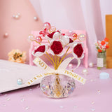 Maxbell Car Dashboard Rose Decor Figurine for Women Girl SUV Sedan Truck Indoor Red