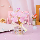 Maxbell Car Dashboard Rose Decor Figurine for Women Girl SUV Sedan Truck Indoor Purple