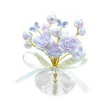 Maxbell Car Dashboard Rose Decor Figurine for Women Girl SUV Sedan Truck Indoor Purple