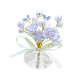Maxbell Car Dashboard Rose Decor Figurine for Women Girl SUV Sedan Truck Indoor Purple