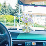 Maxbell Car Dashboard Rose Decor Figurine for Women Girl SUV Sedan Truck Indoor Purple