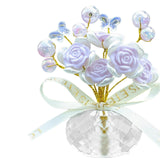 Maxbell Car Dashboard Rose Decor Figurine for Women Girl SUV Sedan Truck Indoor Purple