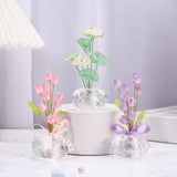 Maxbell Car Dashboard Flower Decor Figurine for Women Girl SUV Sedan Truck Home Pink