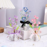 Maxbell Car Dashboard Flower Decor Figurine for Women Girl SUV Sedan Truck Home Pink